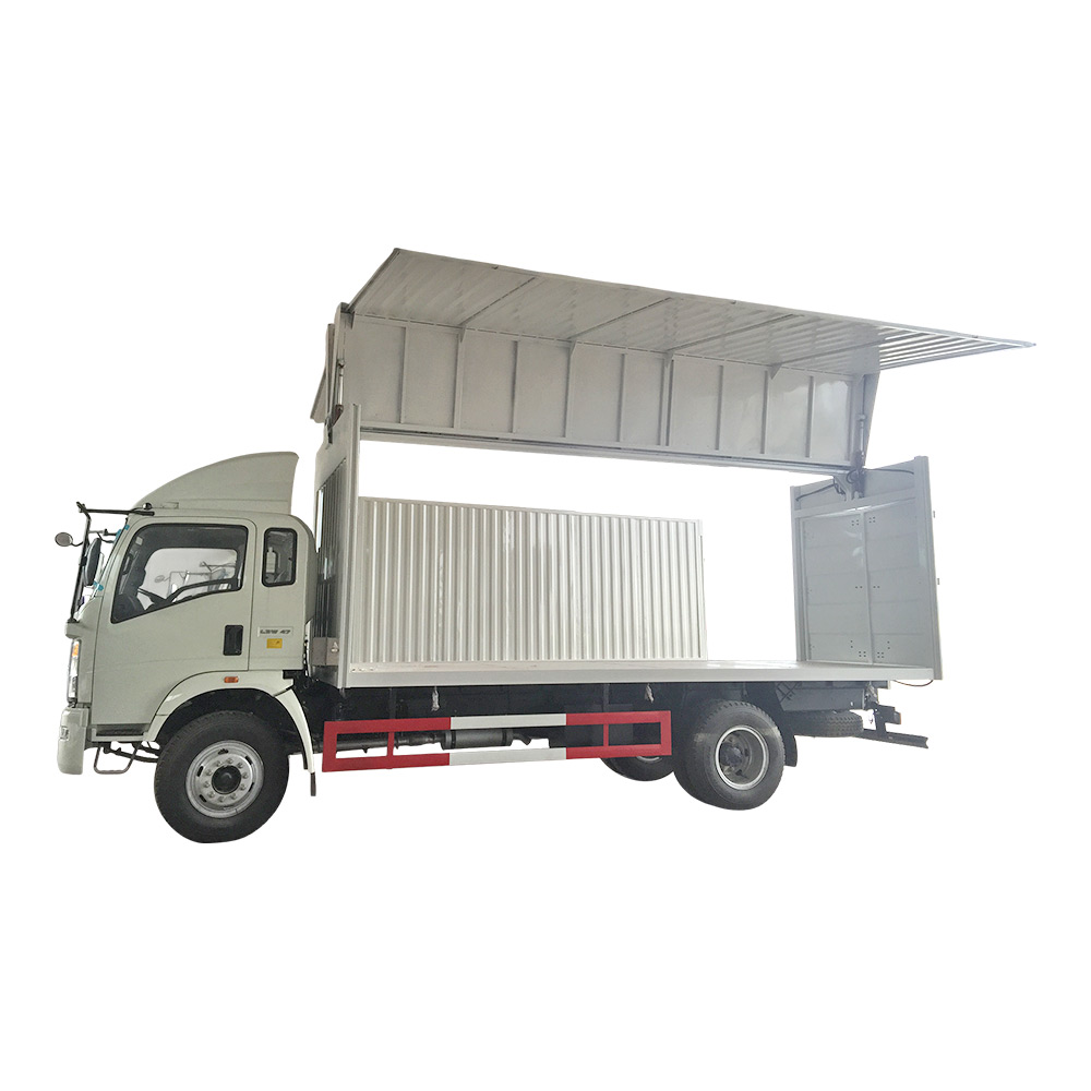 SINOTRUK HOWO 4X2 5T Light Duty Wing Box Truck 3