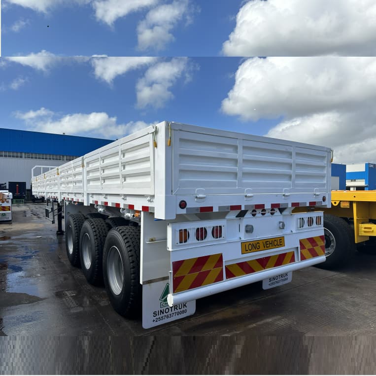 CIMC 3 Axles 600mm Sidewall Trailer for Algeria