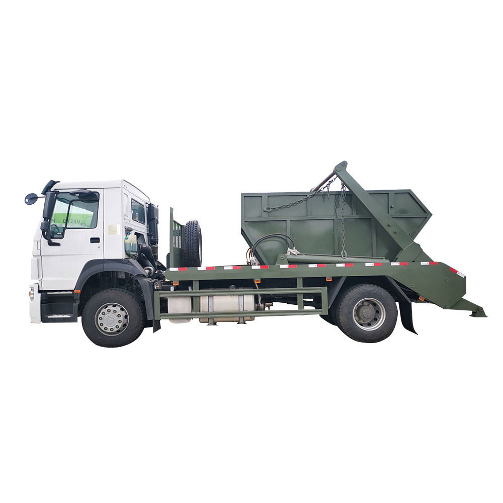 SINOTRUK HOWO 4X2 8CBM Heavy Duty Skip Load Garbage Truck 2 (1)