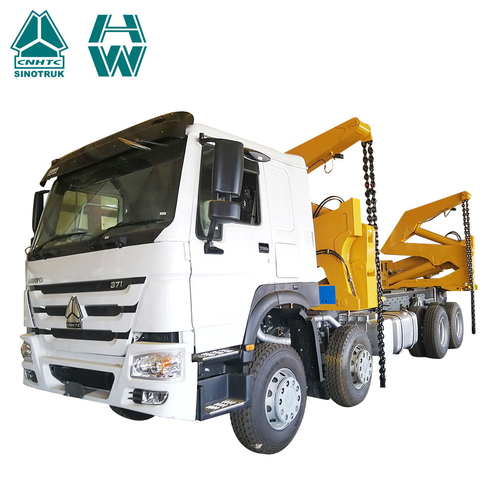 SINOTRUK HOWO 8X4 Side Lift Crane Truck for 20GP 1