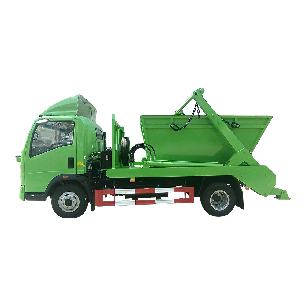 SINOTRUK HOWO 4X2 5CBM Swing Arm Garbage Truck 5