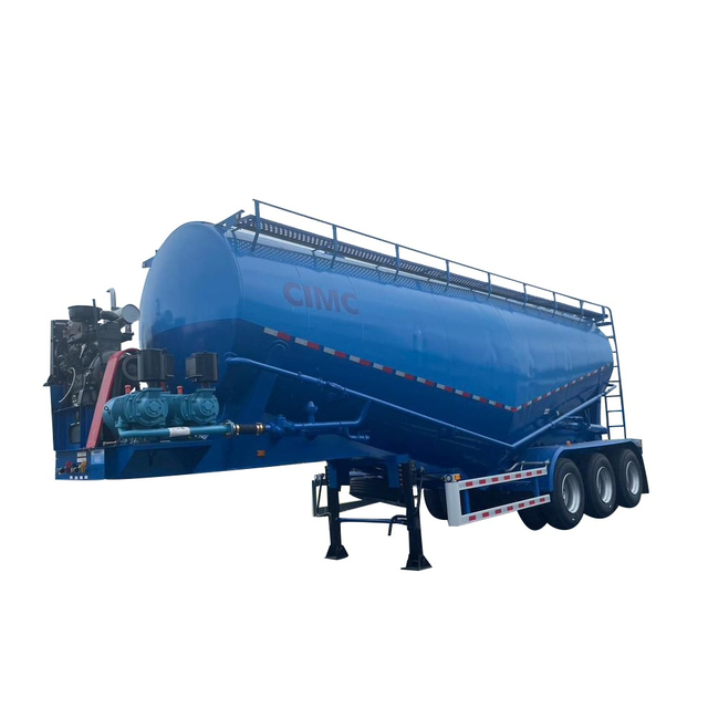 CIMC 3 Axles 40CBM Mixer Cement Tank Trailer for Algeria