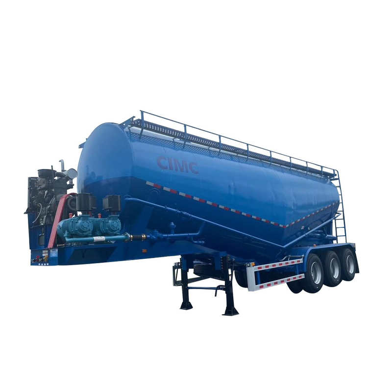 CIMC 3 Axles 40CBM Mixer Cement Tank Trailer for Algeria