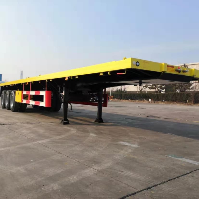 CIMC 3 Axles 40FT 40T Flatbed Trailer for Algeria
