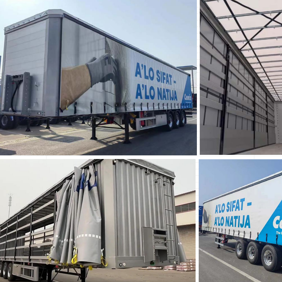 CIMC 3 Axles 40T Curtain Trailer for Algeria 3
