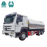 SINOTRUK HOWO 6X4 20000 Liters Stainless Steel Milk Tanker Truck