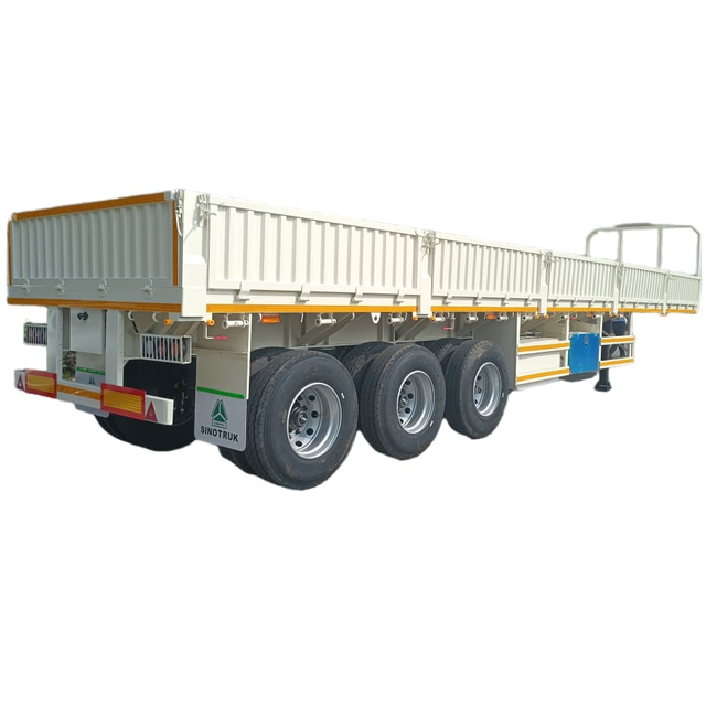 CIMC 3 Axles 60T 600mm Sidewall Trailer for Algeria 