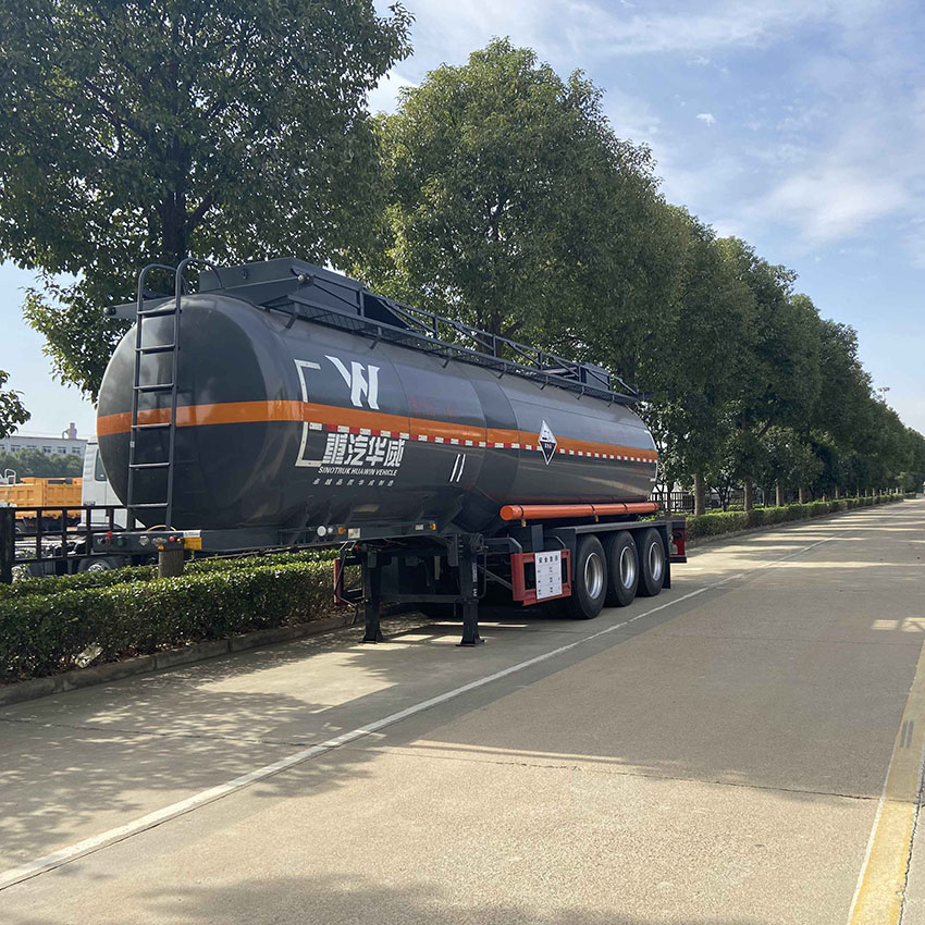 3 Axles 42000 Liters Carbon Steel Fuel Tank Trailer