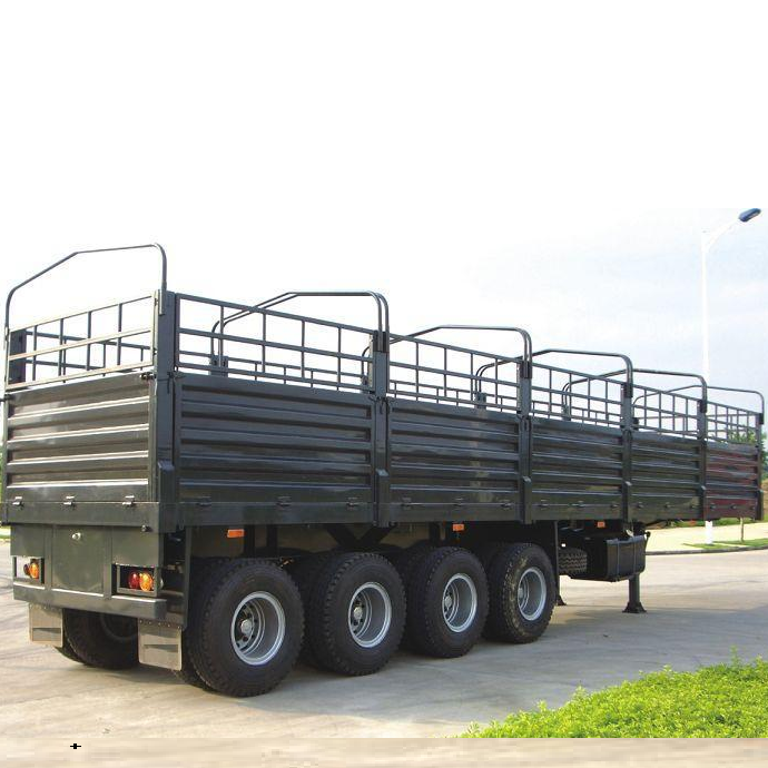 CIMC 4 Fuwa Axles Stake 60T Trailer 6