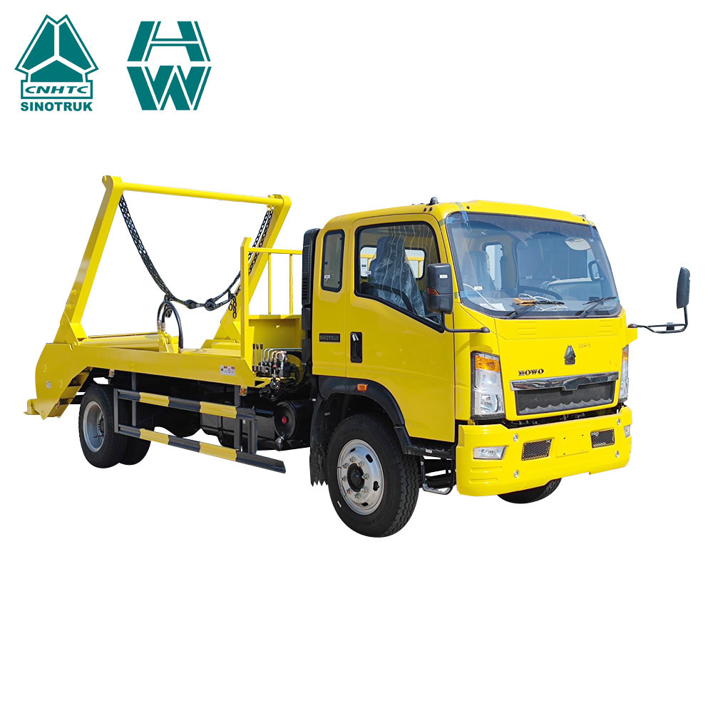 SINOTRUK HOWO 4X2 5CBM Swing Arm Garbage Truck 4