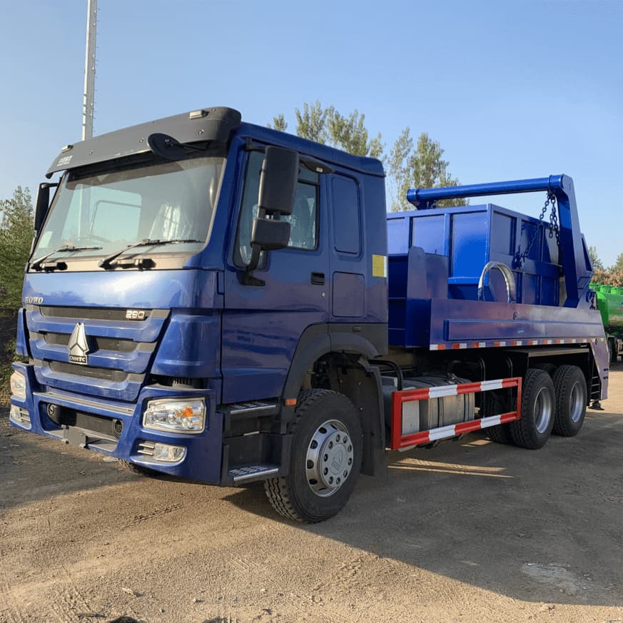 SINOTRUK HOWO 6X4 Swing Arm Garbage Truck 4