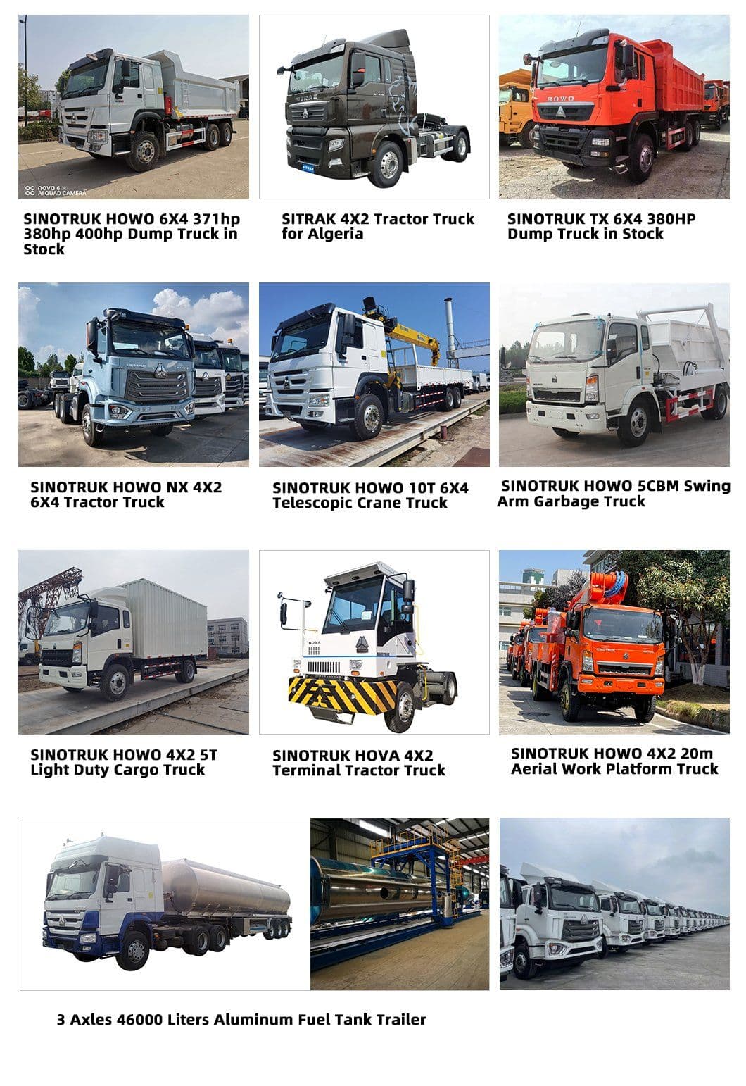 SINOTRUK product