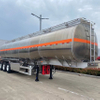 3 Axles 46000 Liters Aluminum Alloy Fuel Tanker Trailer for Tanzania