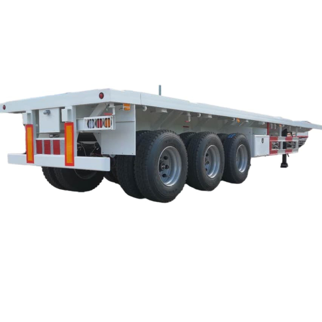 CIMC 3 Axles 60T Flatbed Trailer for Algeria