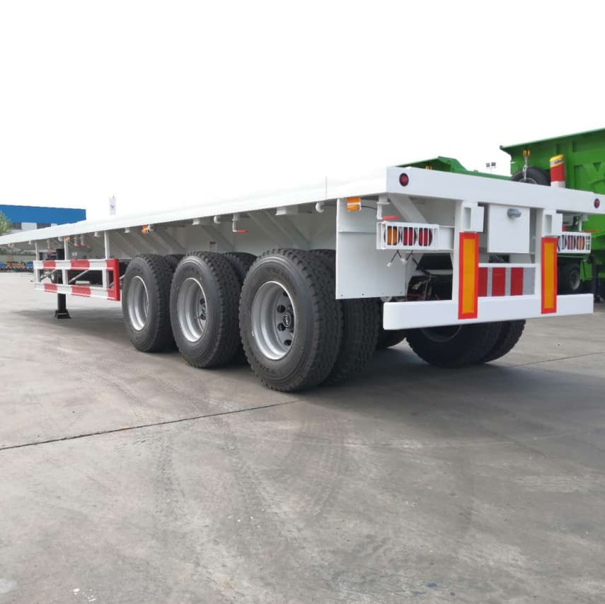 CIMC 3 Axles 40FT 40T Flatbed Trailer for Algeria