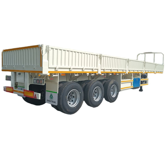 CIMC 3 Axles 60T Drop Side Trailer for Algeria