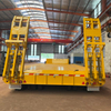 CIMC 3 Axles Lowbed Trailer with hydraulic Ladder