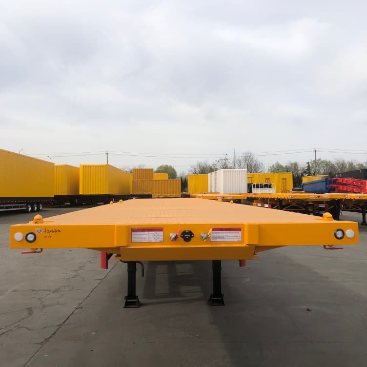 CIMC 3 Axles 40T Flatbed Container Trailer 6