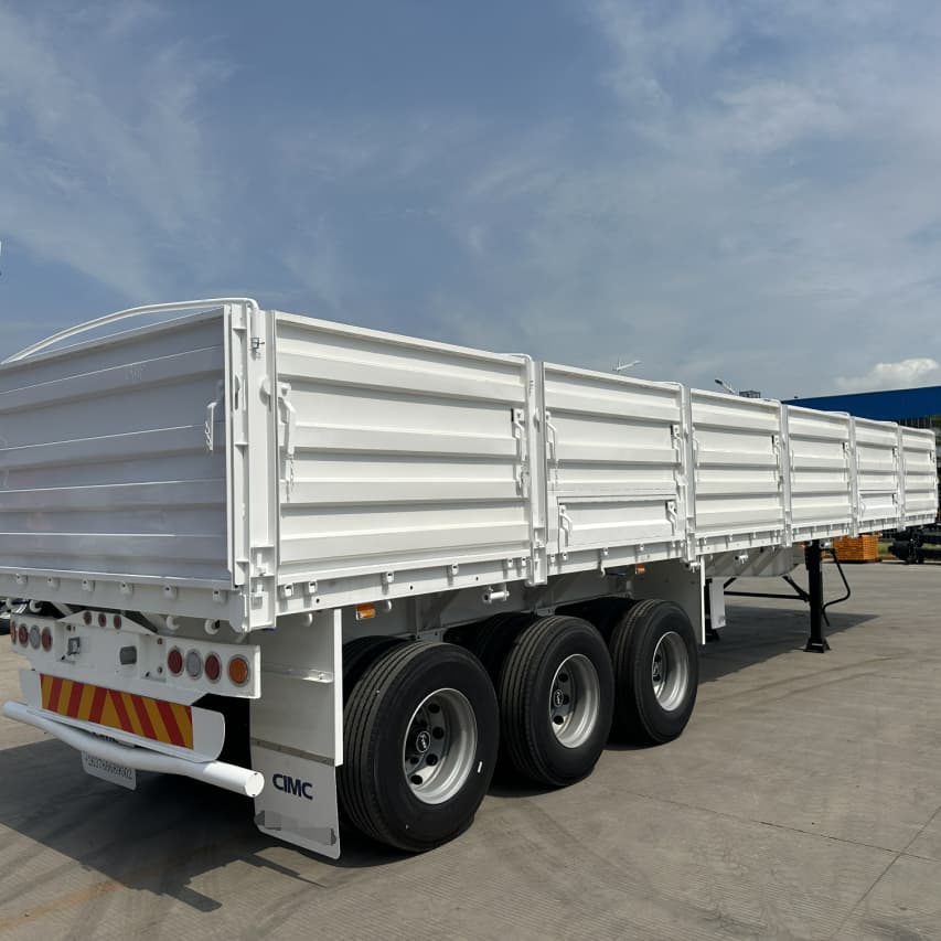 CIMC 3 Axles 40T 800mm Sidewall Trailer for Algeria