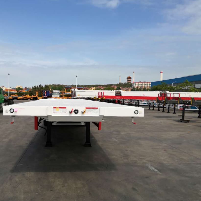 CIMC 3 Axles 60T Flatbed Trailer for Algeria