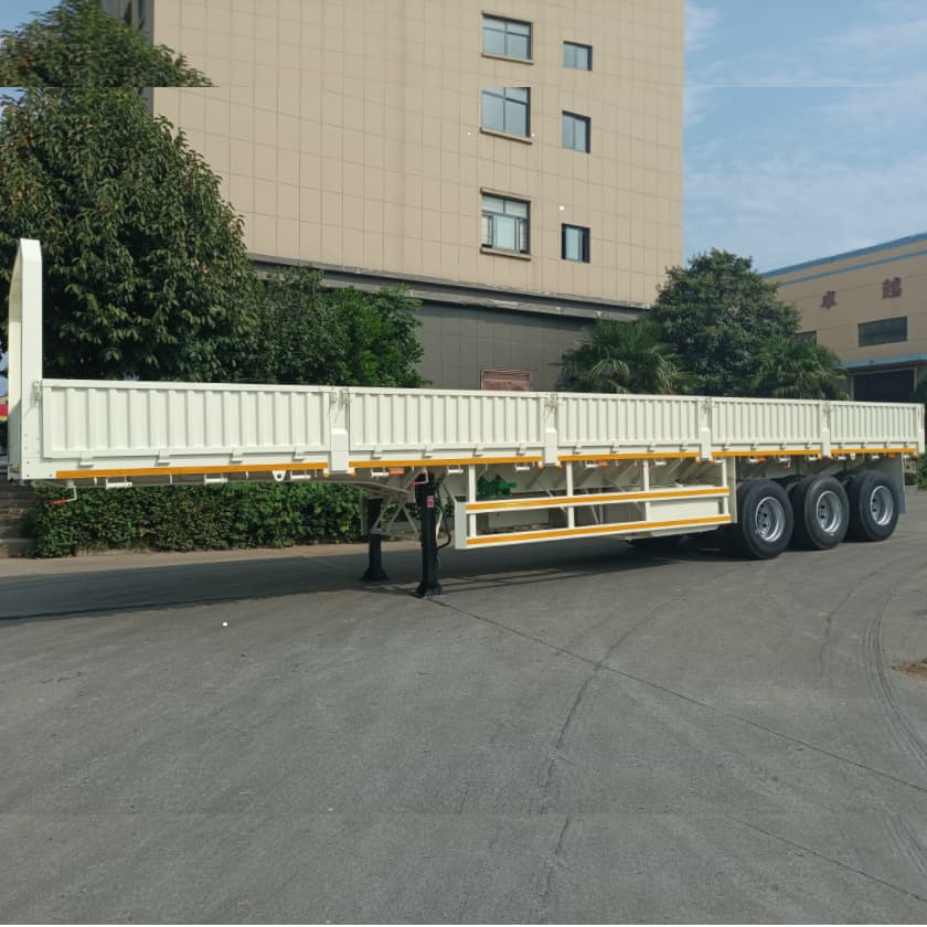 CIMC 3 Axles 60T Drop Side Trailer for Algeria