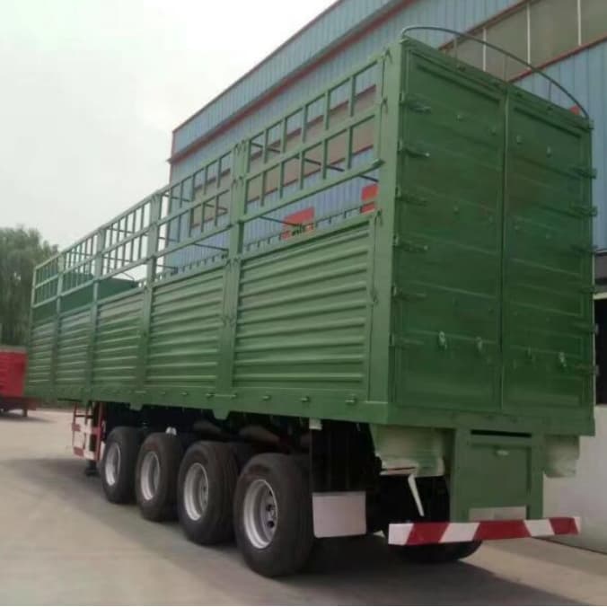 CIMC 4 Fuwa Axles Stake 60T Trailer 2