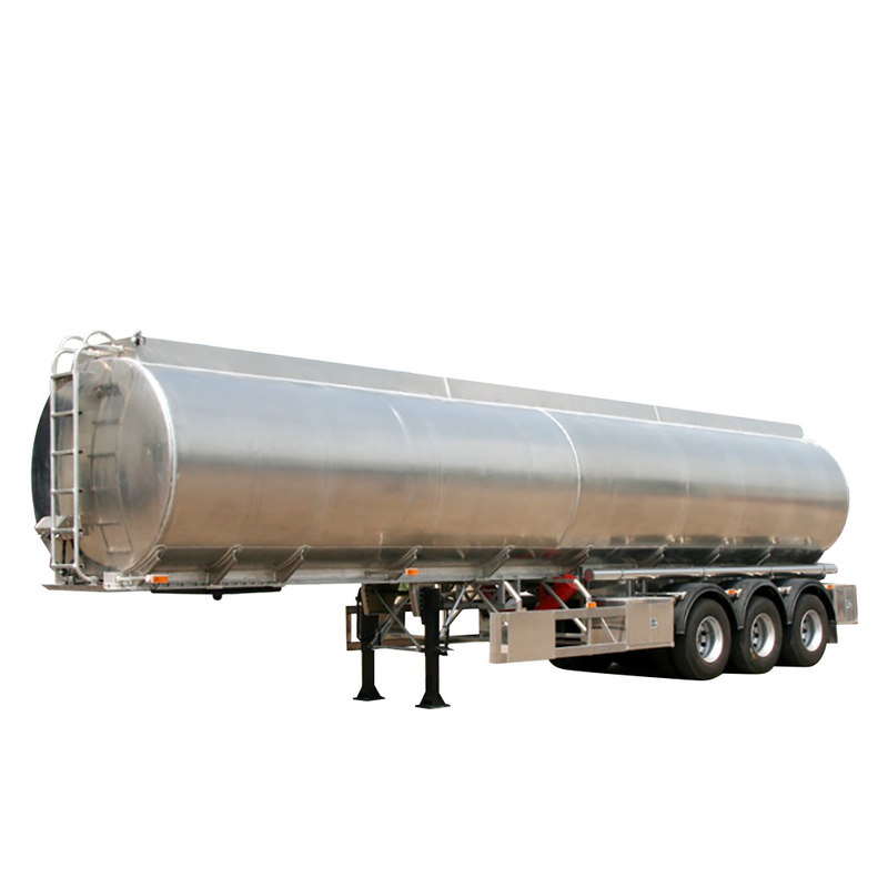 3 Axles 46000 Liters Aluminum Alloy Fuel Tanker Trailer for Tanzania