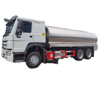 New HOWO 380HP 20000 Liters 20CBM Milk Stainless Steel Tank Truck