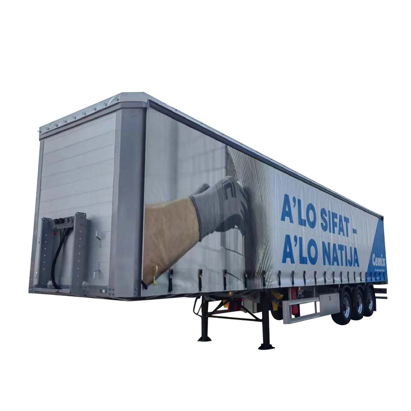 CIMC 3 Axles 40T Curtain Trailer for Algeria