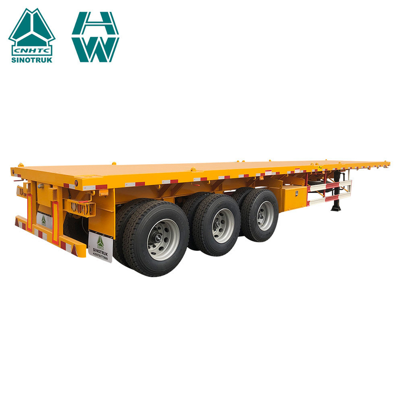 CIMC 3 Axles 40T Flatbed Trailer in Stock for containers