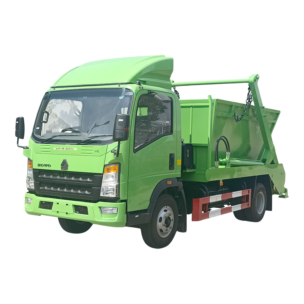 SINOTRUK 4X2 5CBM Swing Arm Garbage Truck