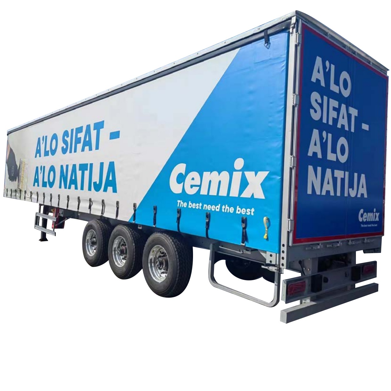 CIMC 3 Axles 40T Curtain Trailer for Algeria
