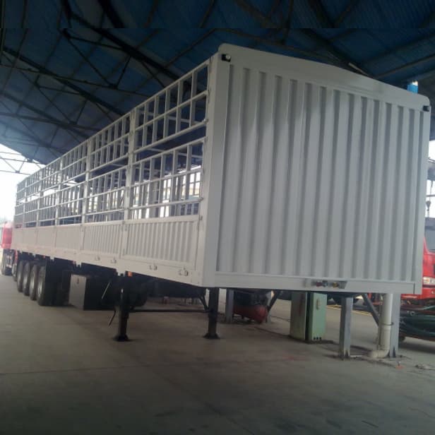 CIMC 4 Fuwa Axles Stake 60T Trailer 4