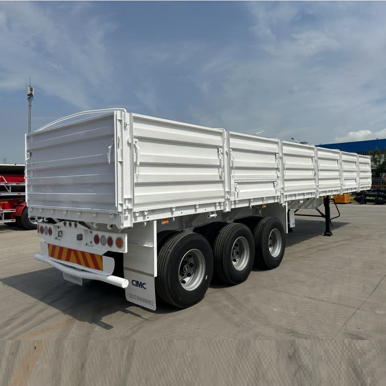 CIMC 3 Axles 40T 800mm Sidewall Trailer for Algeria